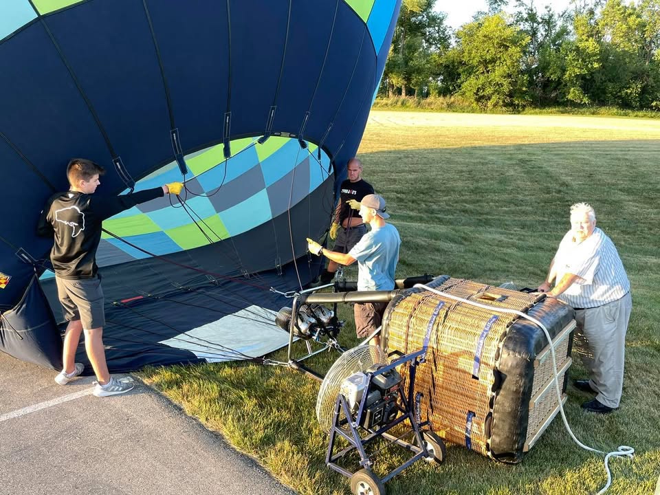 Ryan had a lesson this morning in light winds.
