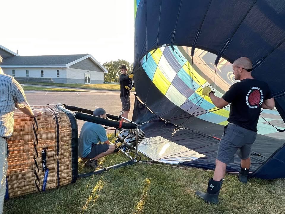 Ryan had a lesson this morning in light winds.