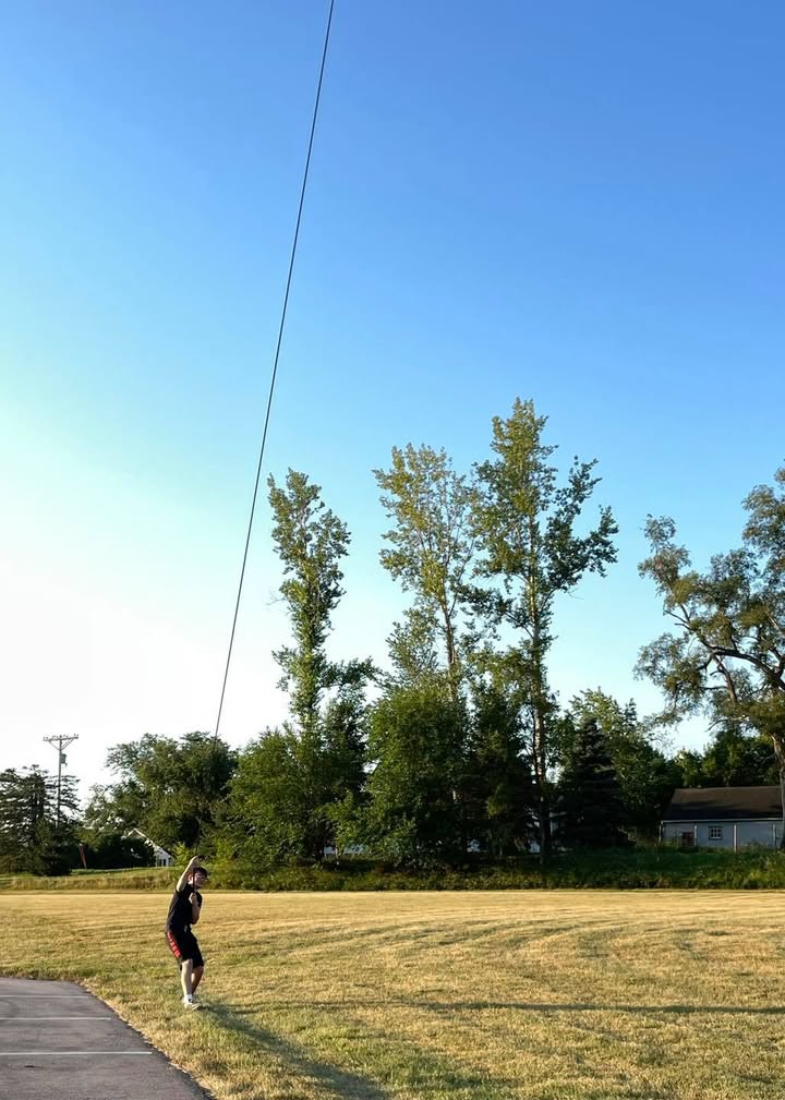 Ryan had a lesson this morning in light winds.