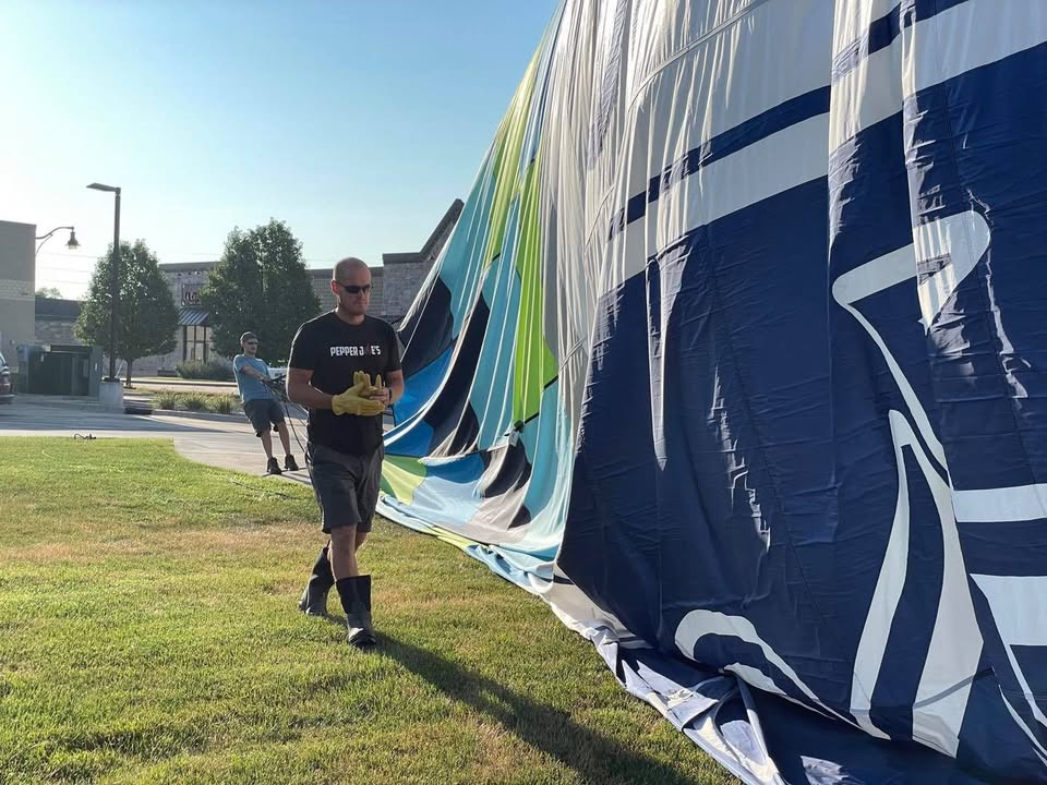 Ryan had a lesson this morning in light winds.
