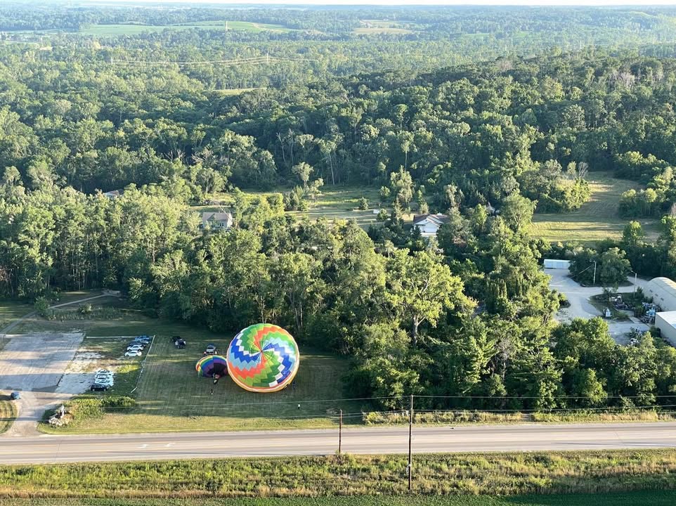 Flight over beautiful Iowa.