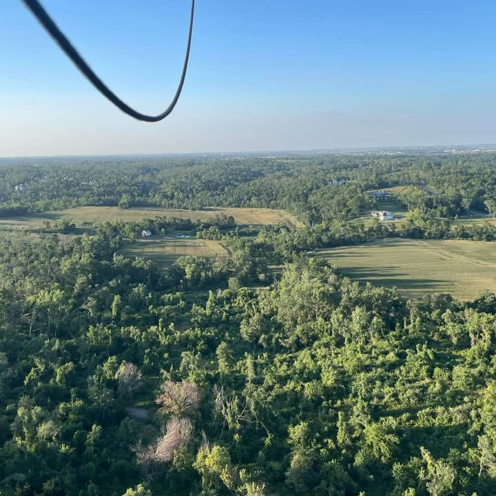Flight over beautiful Iowa.