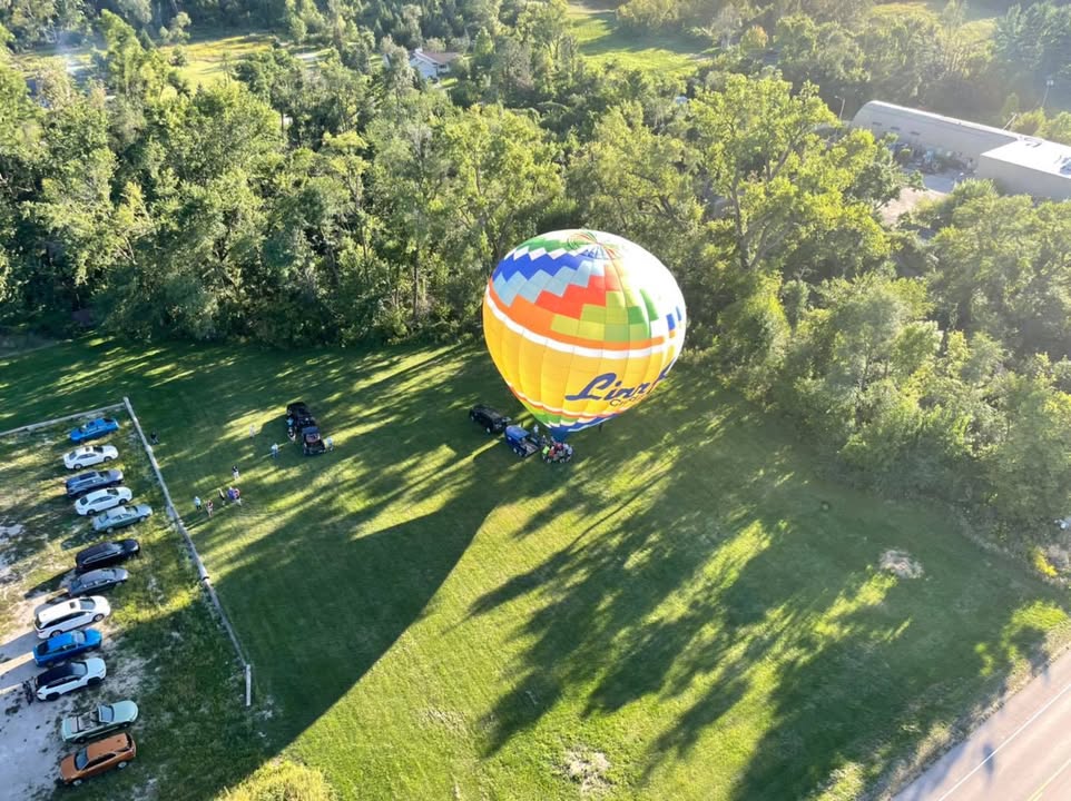 We flew last night.