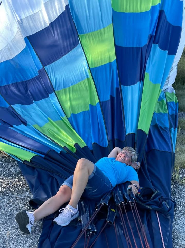 We flew last night.