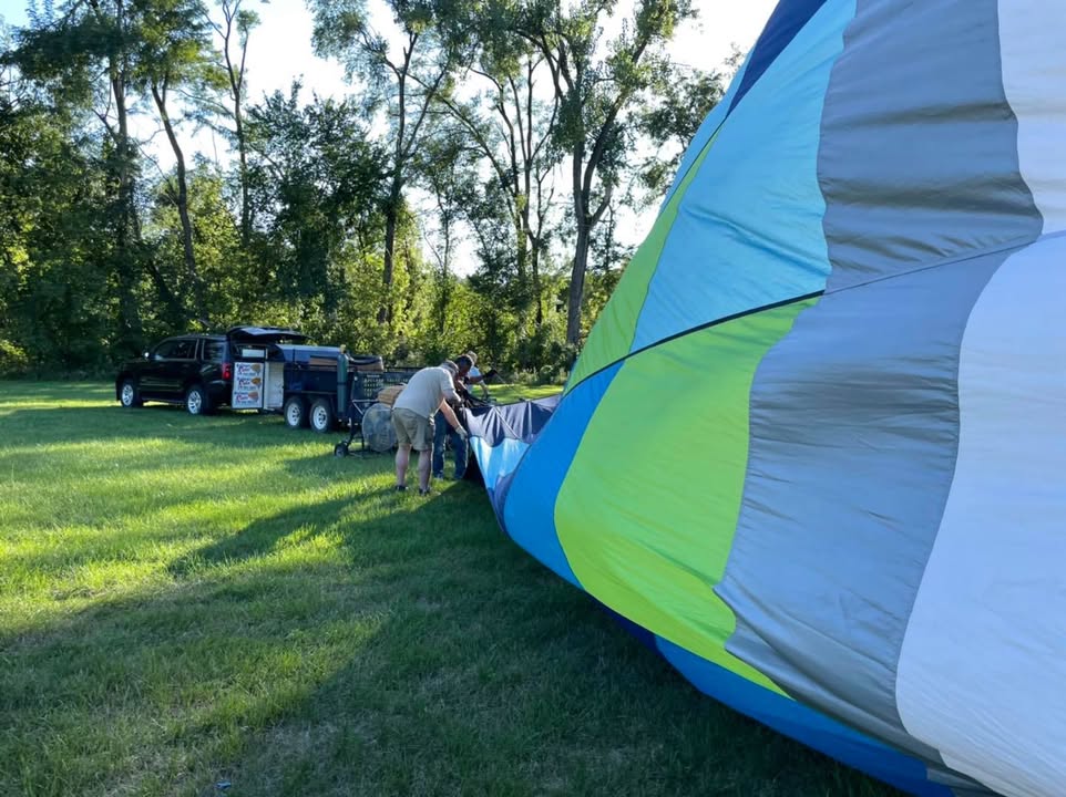 We flew last night.