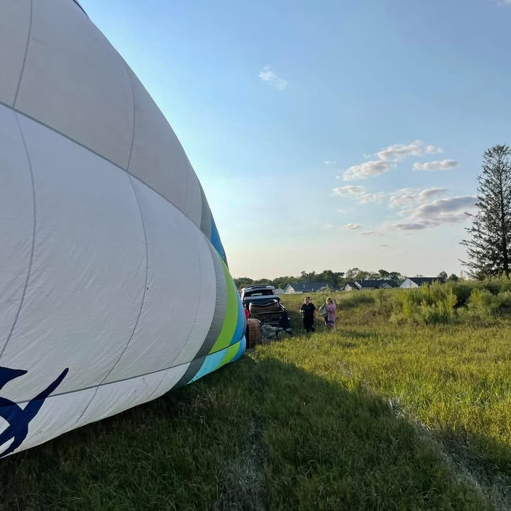 Beautiful flight over Iowa countryside last night!