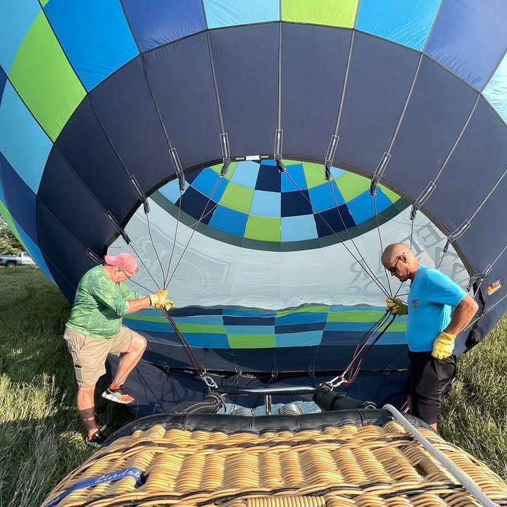 Beautiful flight over Iowa countryside last night!