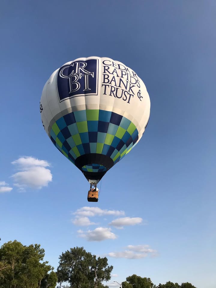 Beautiful flight over Iowa countryside last night!