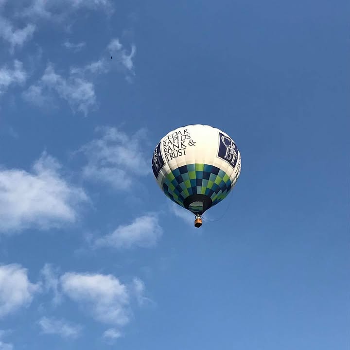 Beautiful flight over Iowa countryside last night!
