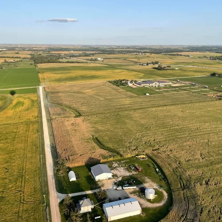 Beautiful flight over Iowa countryside last night!