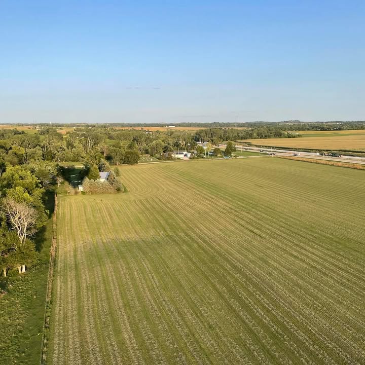 Beautiful flight over Iowa countryside last night!
