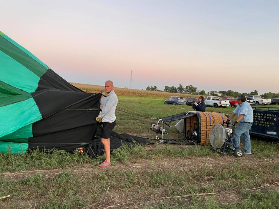 The wind died down enough last night so we could glow at Bass Farm’s Fall Celebration.