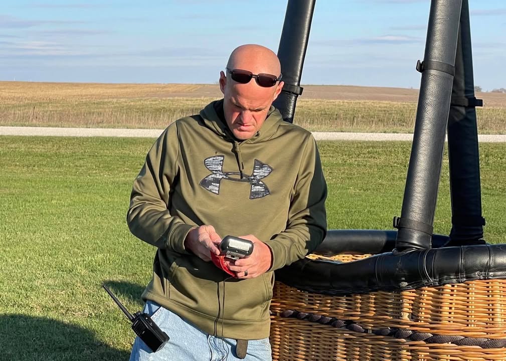 Last night was perfect weather for a solo flight over the Iowa country side.