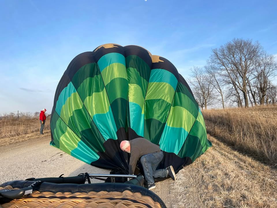 We flew last night.