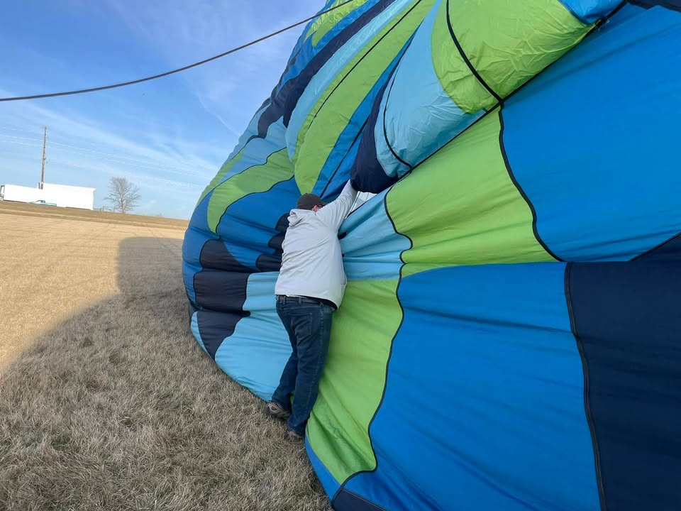 Beautiful weather for a flight last night.