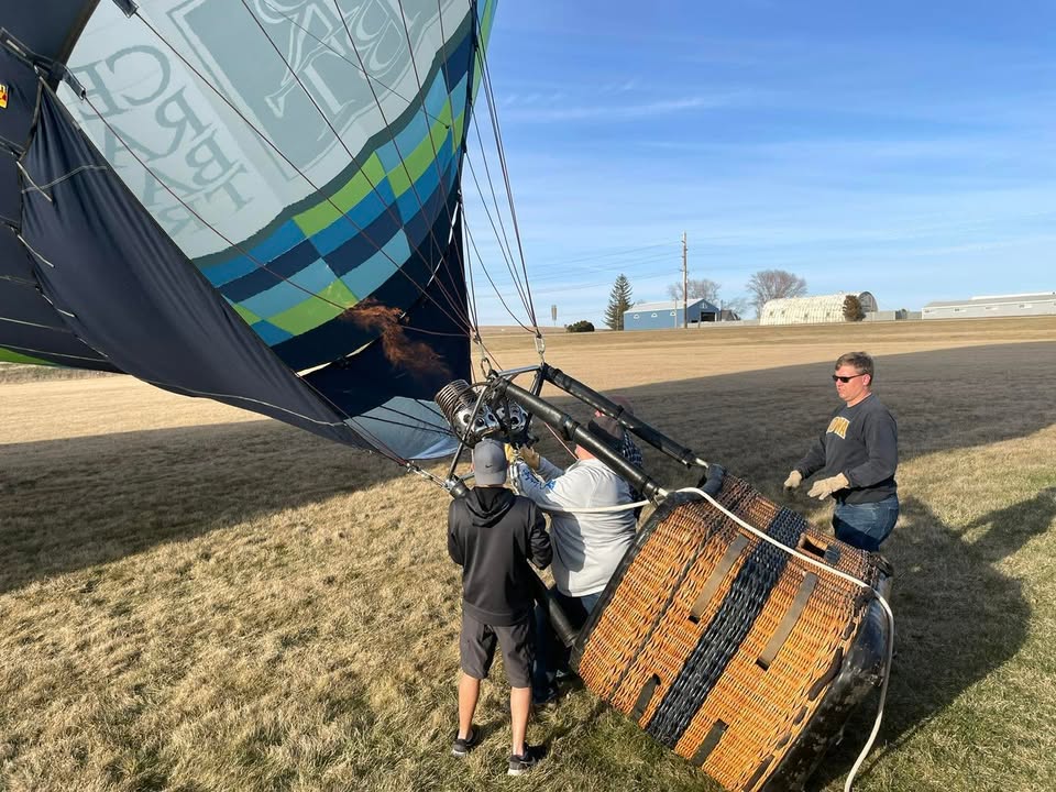 Beautiful weather for a flight last night.