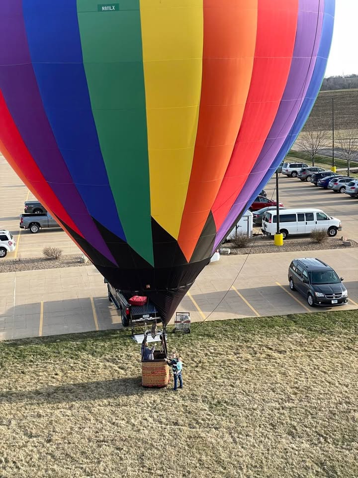 Beautiful weather for a flight last night.