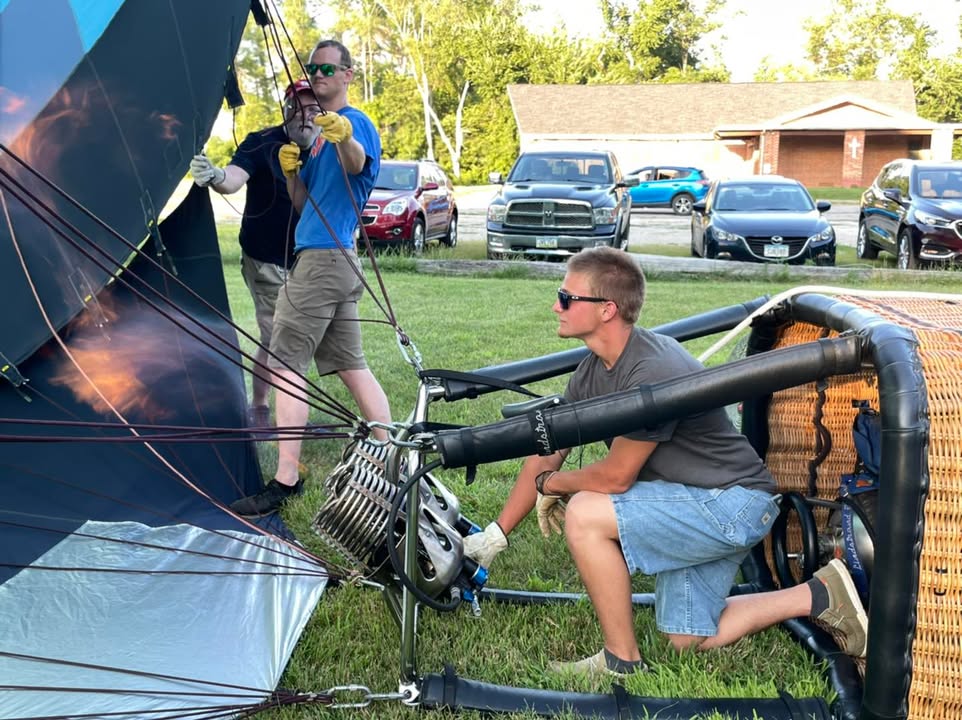 We weren’t able to fly last night because of weather around so we made use of the time training...