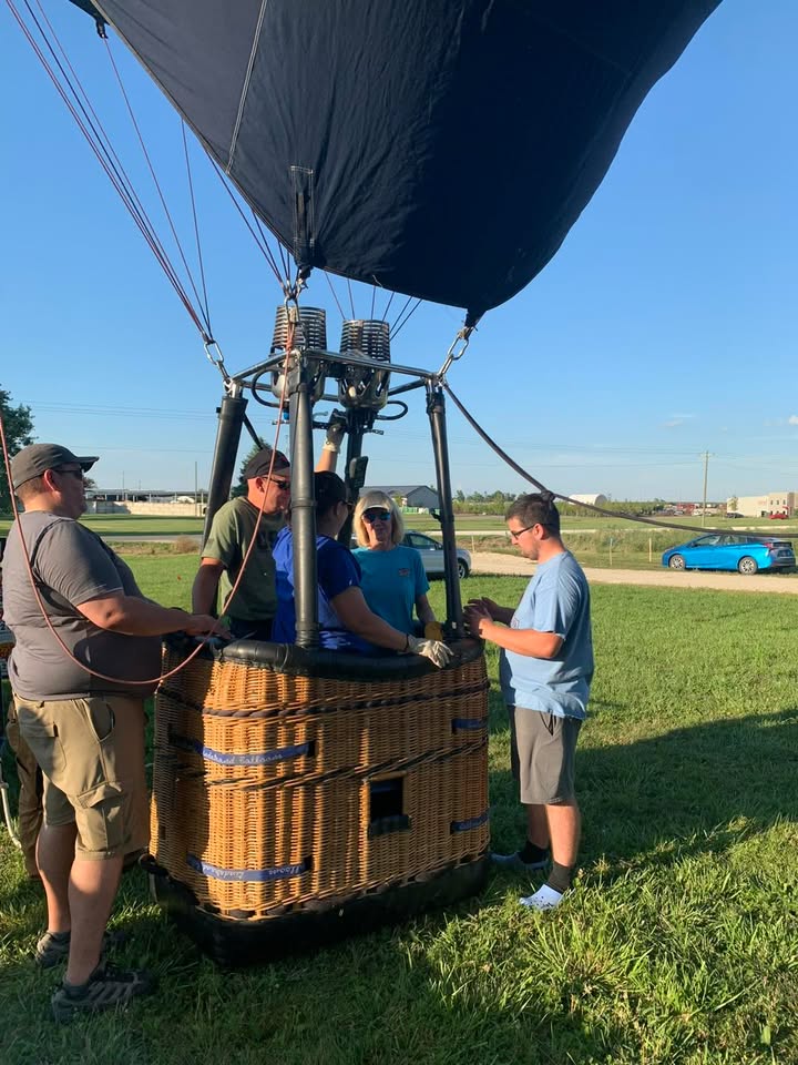 We launched two balloons last night.