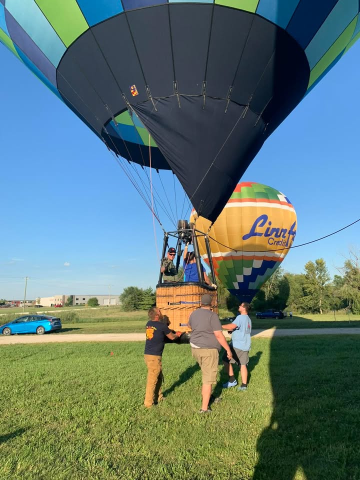 We launchd two ballons last night.