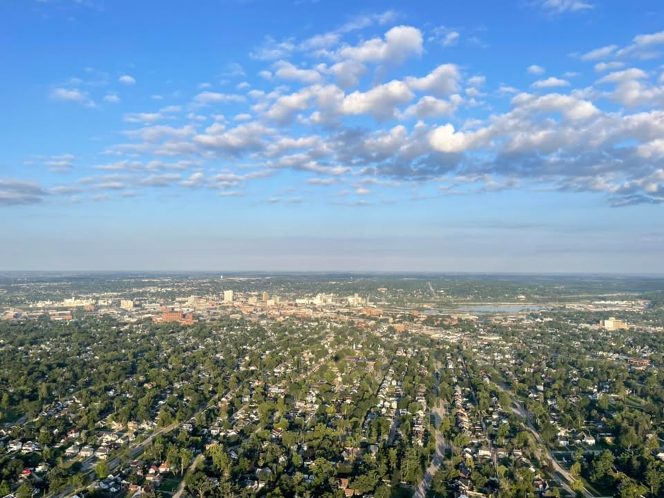 Beautiful flight across the city yesterday morning.