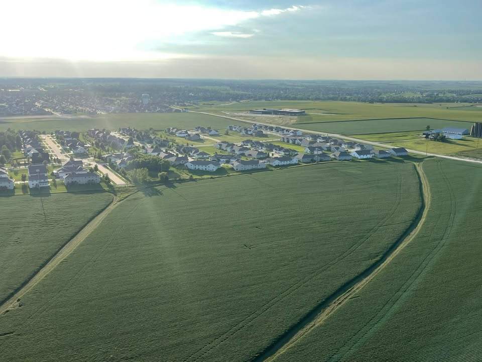 Another flight over our area last night.