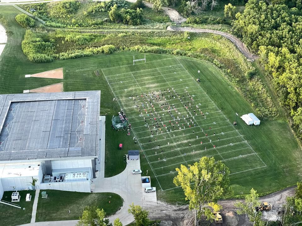 Another flight over our area last night.