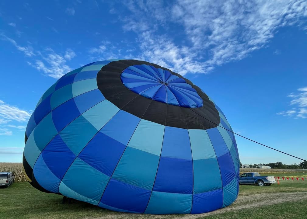We flew out of Bass Farms last night and then went back for the glow.