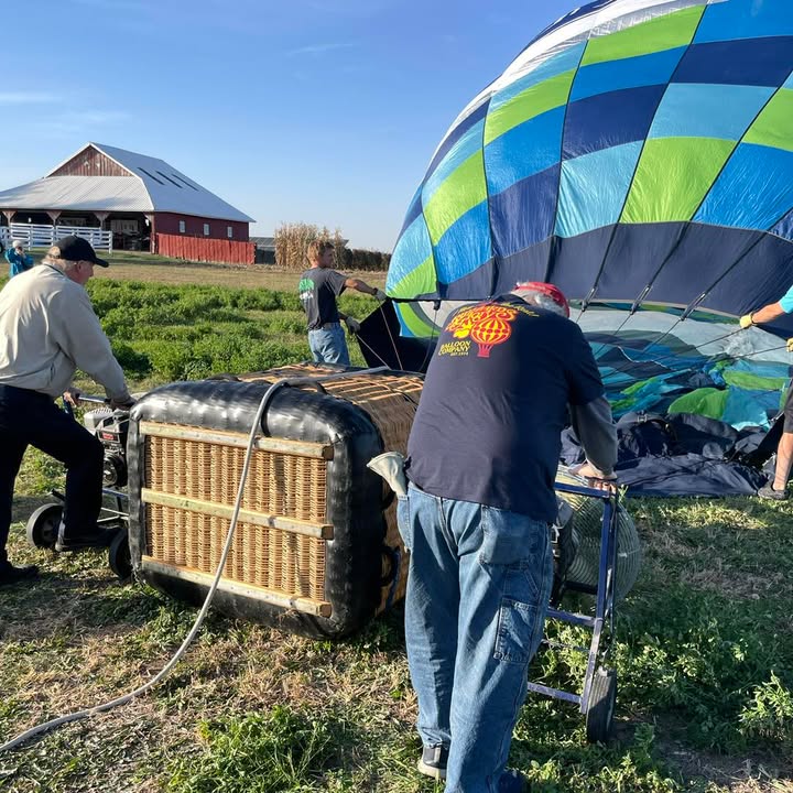 Crew launched and packed up two balloons last night.