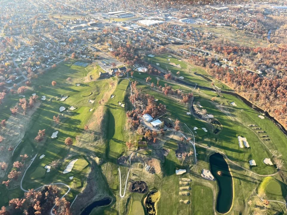 Saturday night’s flight took me over both the CRCC and Elmcrest golf courses.