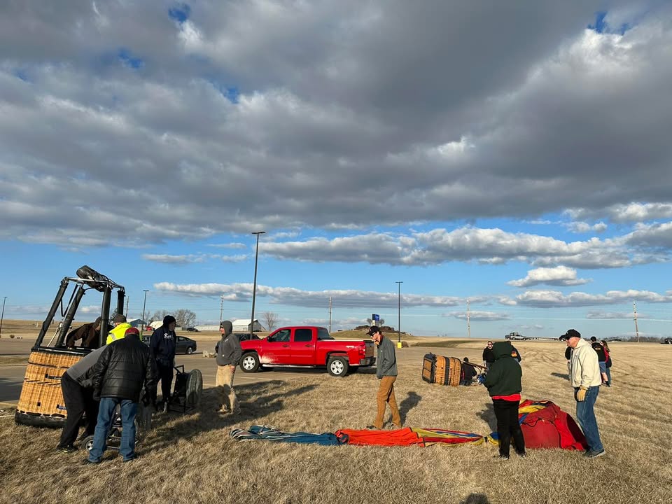 Pictures from our first flight of the year last night.