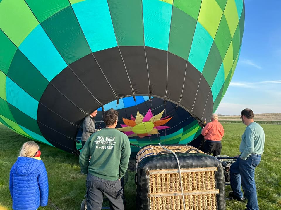 We flew this morning.