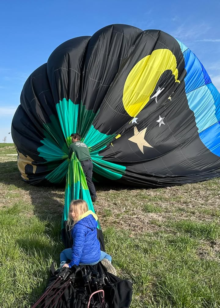 We flew this morning.