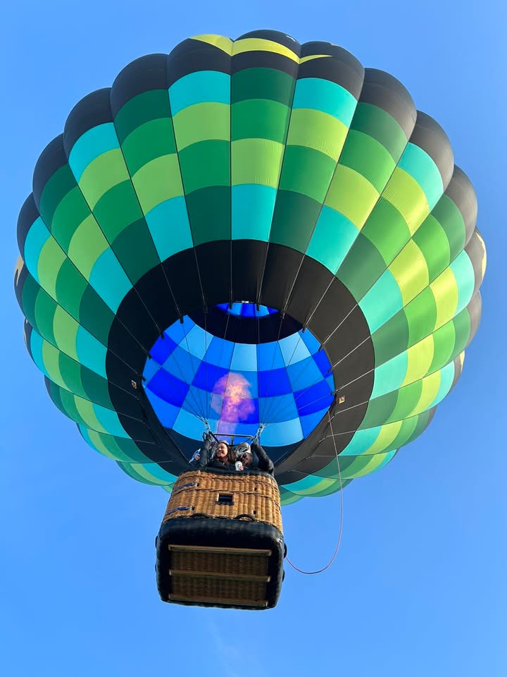 We flew this morning.