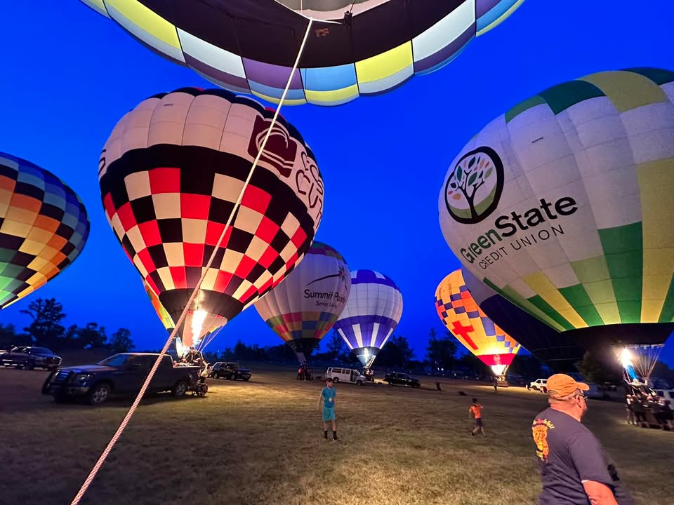 Balloon glow at last night’s Cedar Rapids Freedom Fest event!