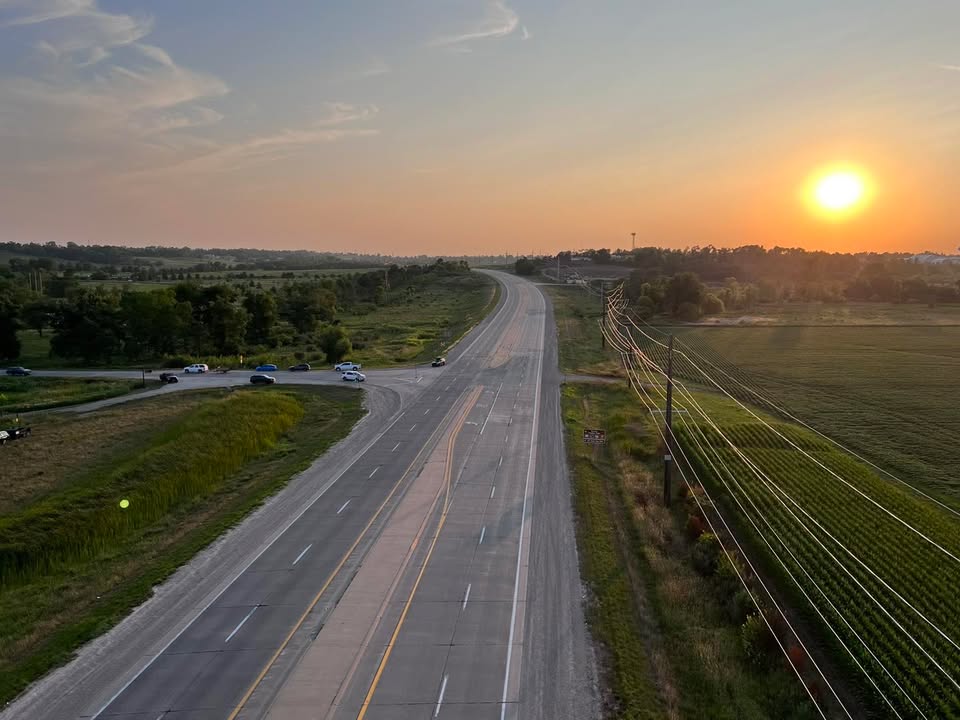 Evening flight over the Cedar Rapids/Marion area!