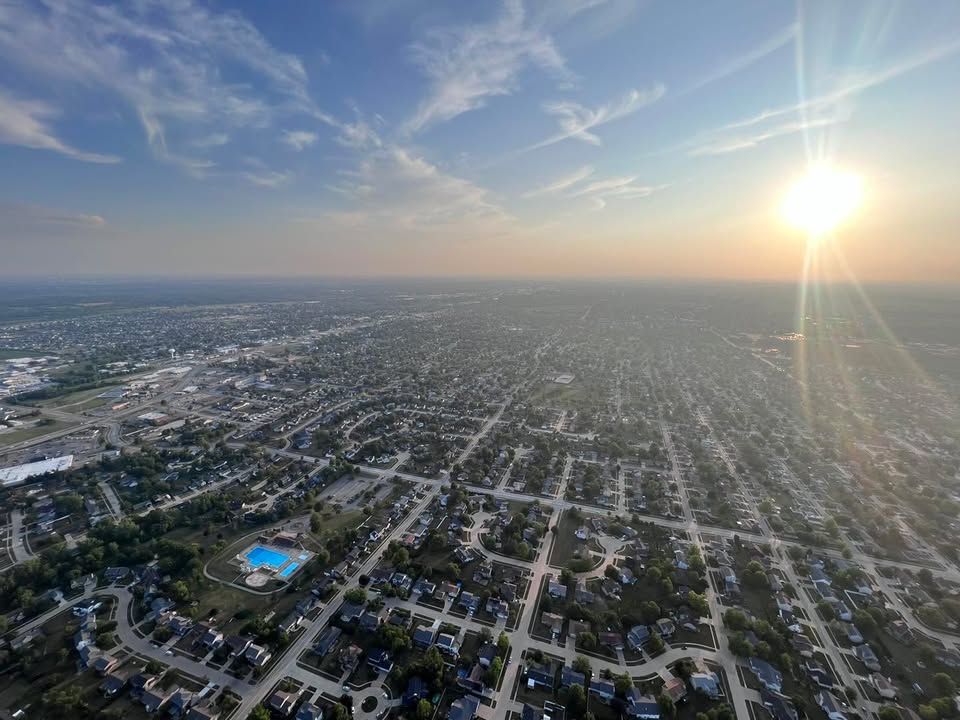 Evening flight over the Cedar Rapids/Marion area!