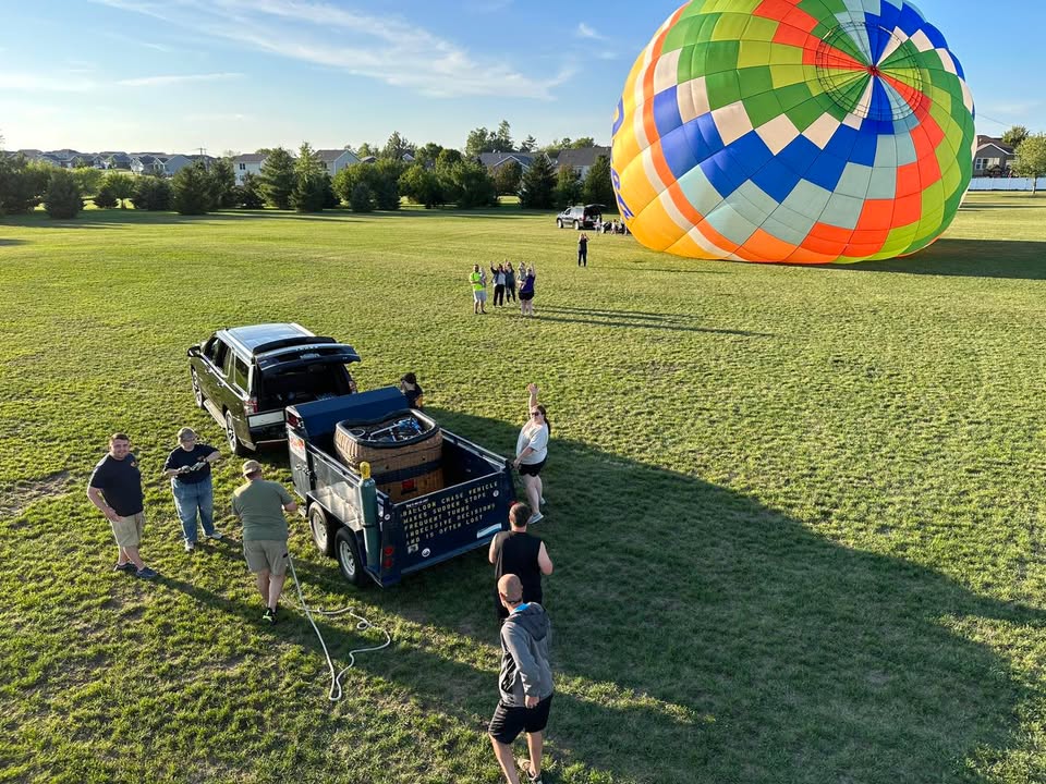 Beautiful night for a flight and training new crew!