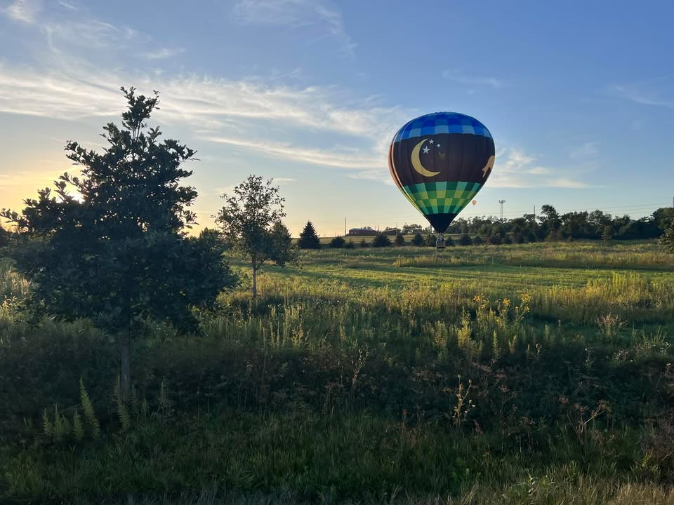 Beautiful night for a flight and training new crew!