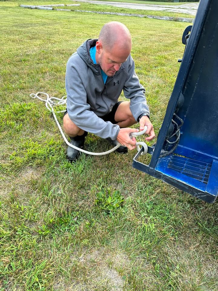 Chris flew this morning!