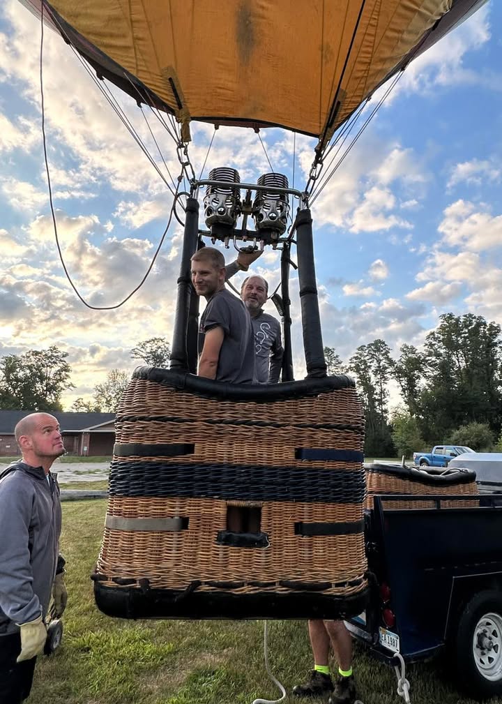 Chris flew this morning!