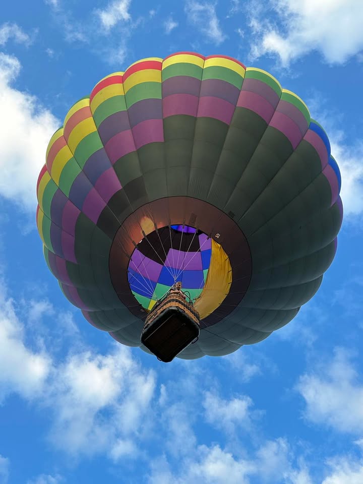 Chris flew this morning!