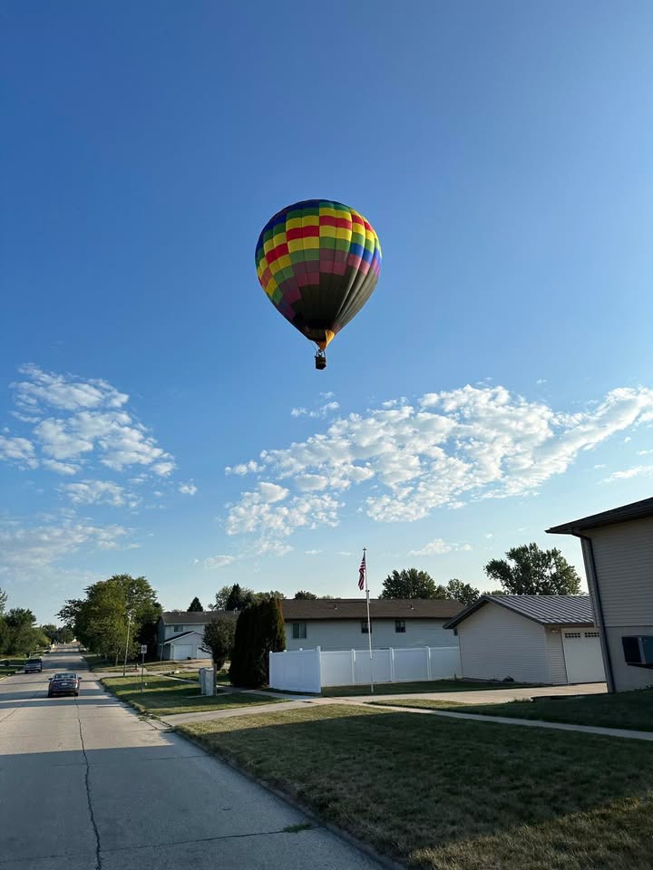 Chris flew this morning!