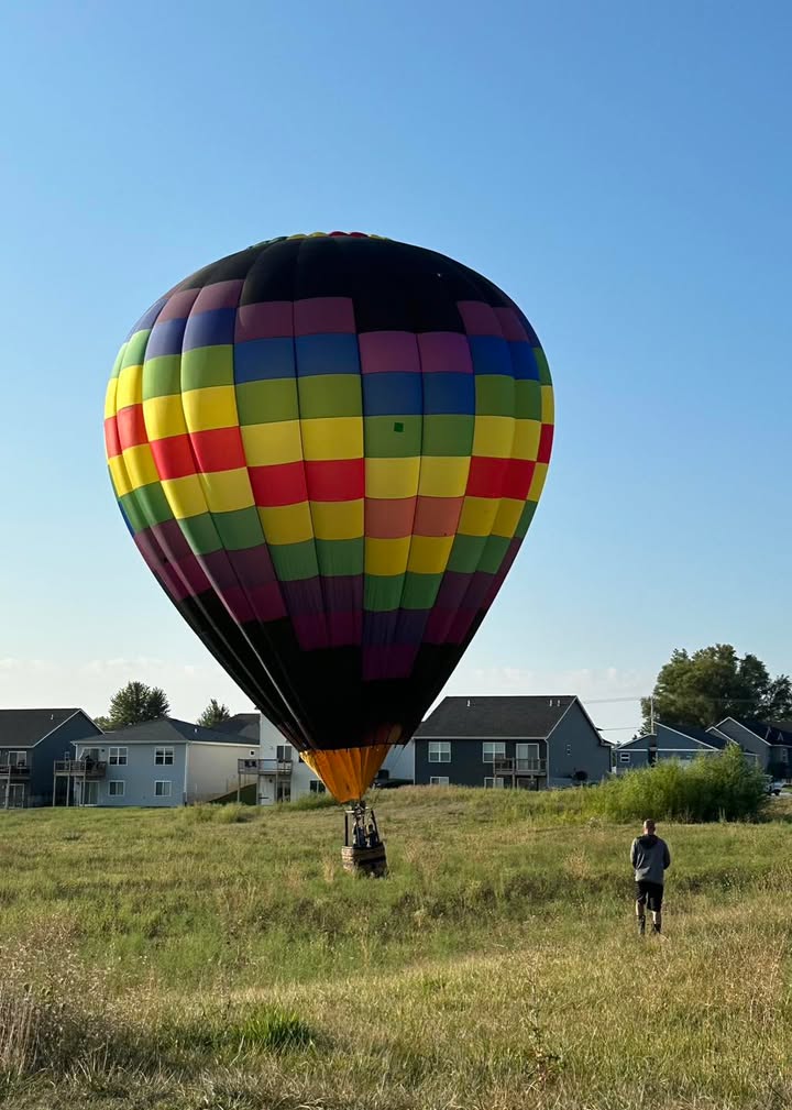 Chris flew this morning!