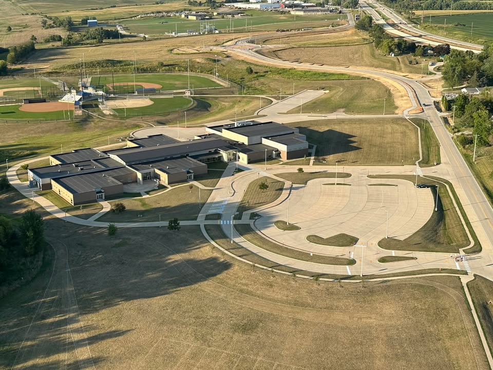 Flew in Anamosa last.