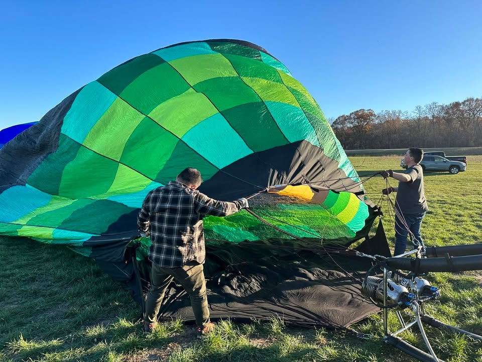 Gorgeous flight over the Iowa countryside.