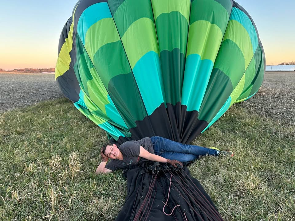 Gorgeous flight over the Iowa countryside.