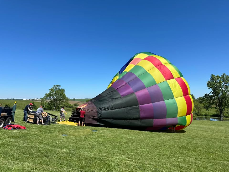 We inflated today at the burial of Reid’s dad, Bob, who passed away in February.