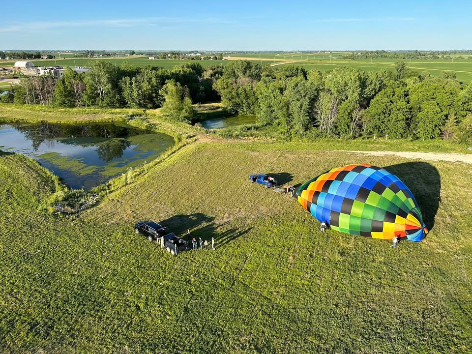 Gorgeous flight over Marion the other night!