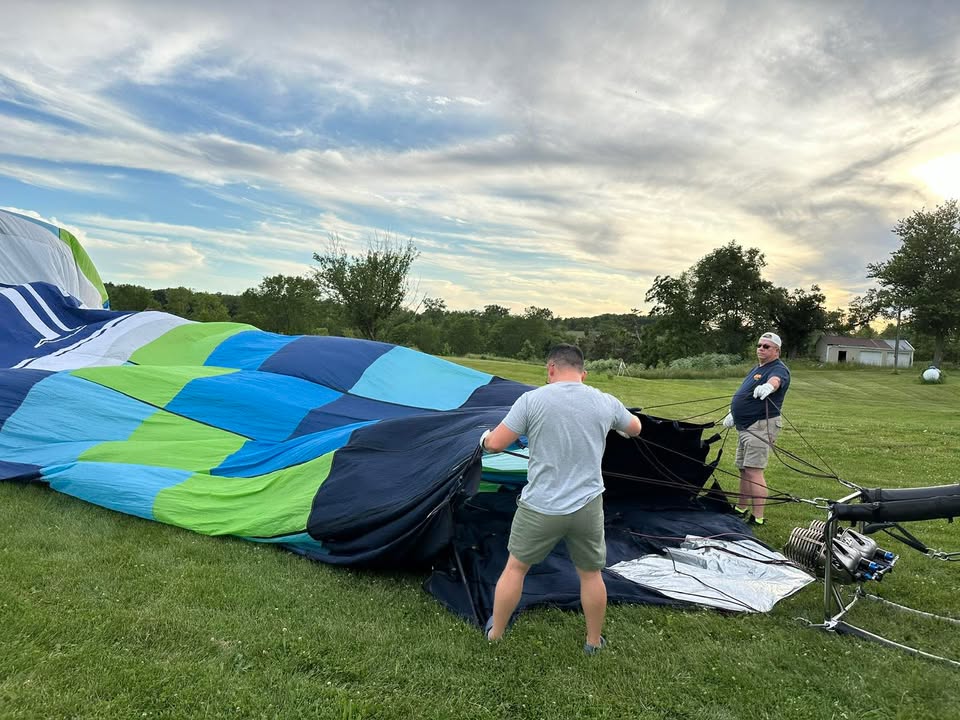 Lovely flight over Linn County last night!